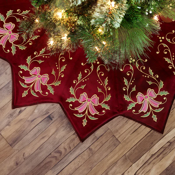 Christmas Tree Skirt Delights - Bow - Image 2