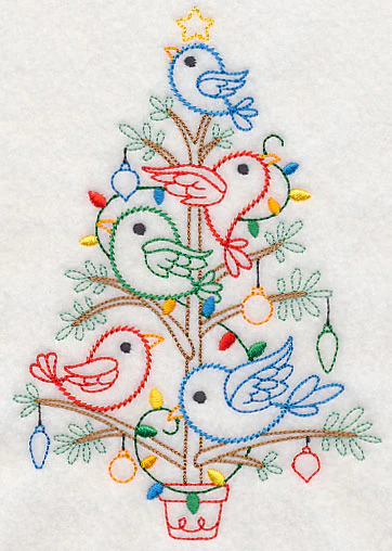 Christmas Tweets Tree (Vintage) - Image 3