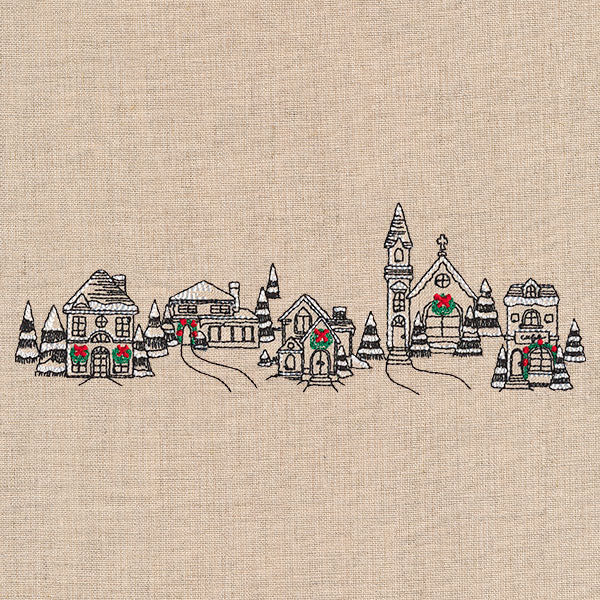 Christmas Village Border - Image 3