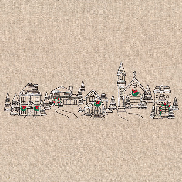 Christmas Village Border - Image 5