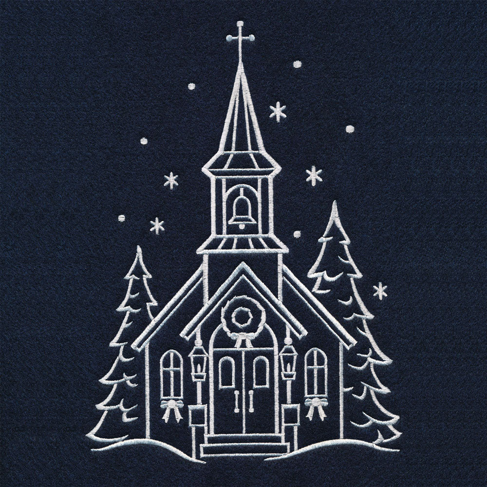Christmas Village Church (Whitework) - Image 2