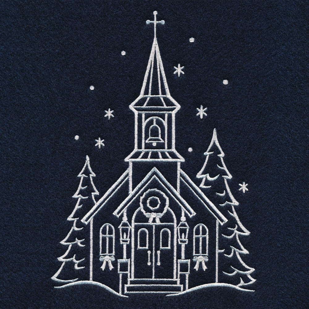 Christmas Village Church (Whitework) - Image 4
