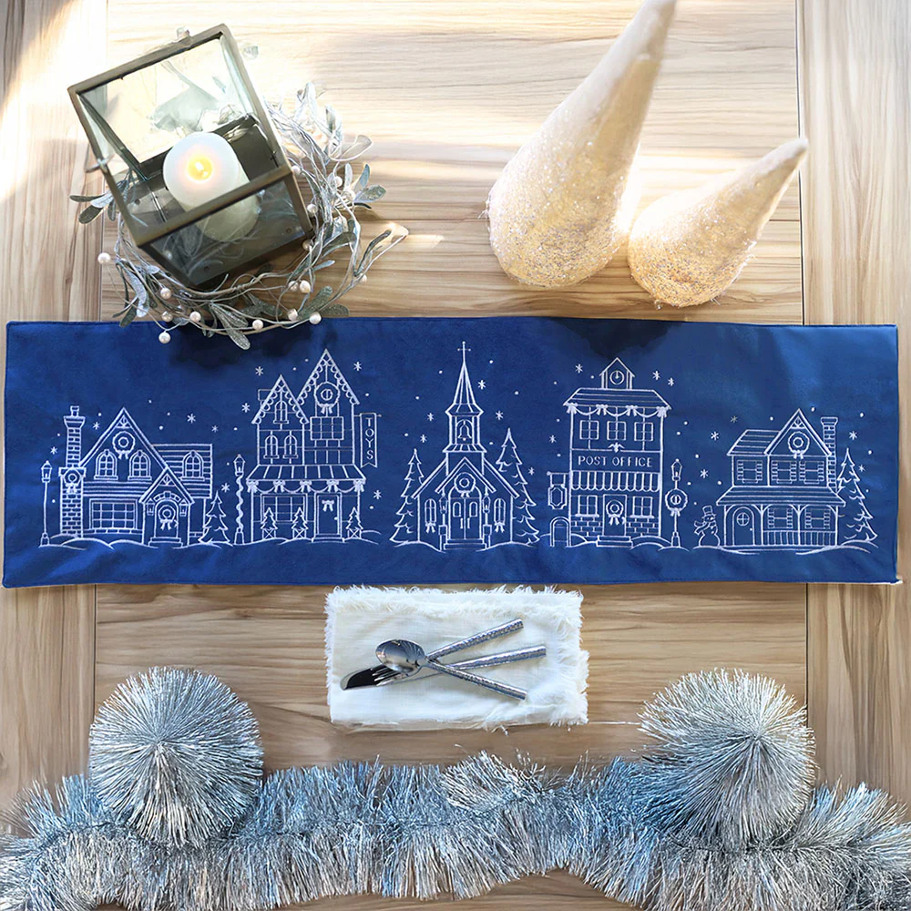 Christmas Village Post Office (Whitework) - Image 3