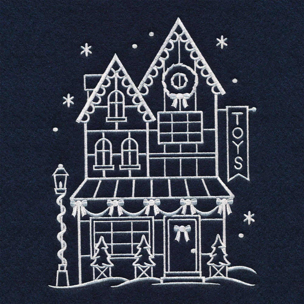 Christmas Village Store (Whitework) - Image 2