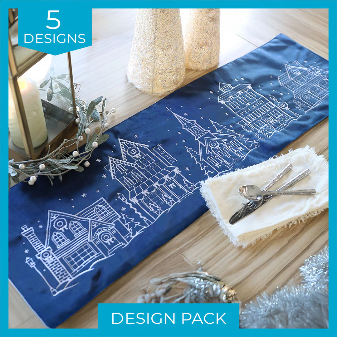Christmas Village (Whitework) Design Pack - Image 8