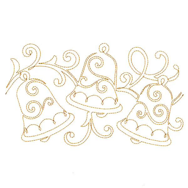 Christmas Wishes - Bells (Edge-to-Edge Quilting) - Image 3