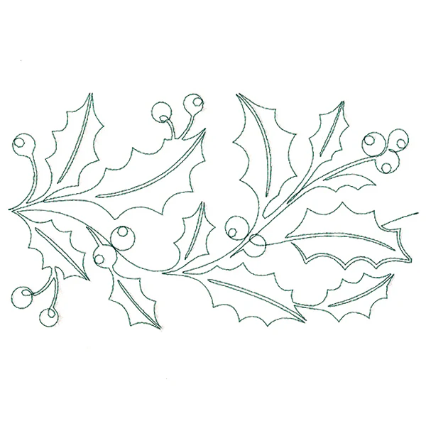 Christmas Wishes - Holly (Edge-to-Edge Quilting) - Image 2