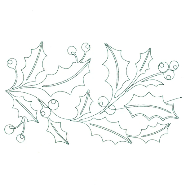 Christmas Wishes - Holly (Edge-to-Edge Quilting) - Image 5