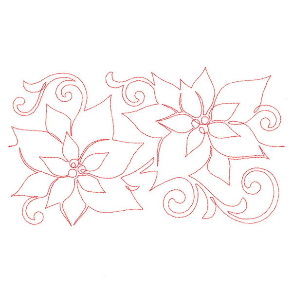 Christmas Wishes - Poinsettia (Edge-to-Edge Quilting) - Image 3