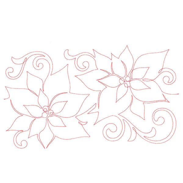 Christmas Wishes - Poinsettia (Edge-to-Edge Quilting) - Image 5