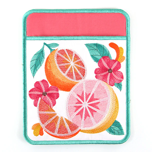 Citrus and Floral Pot Holder (In-the-Hoop) - Image 7
