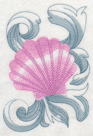 Clamshell with Baroque Background - Image 2