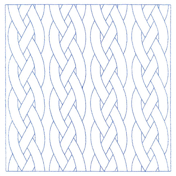 Classic Braided Cable Square (Double Run) - Image 6