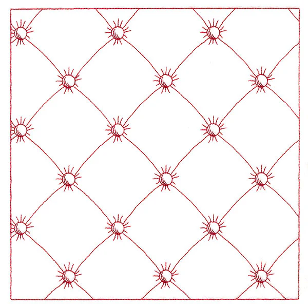 Classic Button Tufting Square (Double Run)
