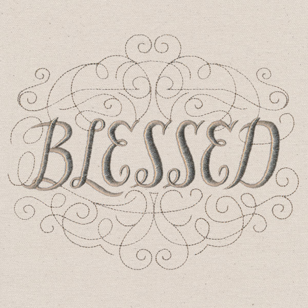 Classic Calligraphy - Blessed - Image 2