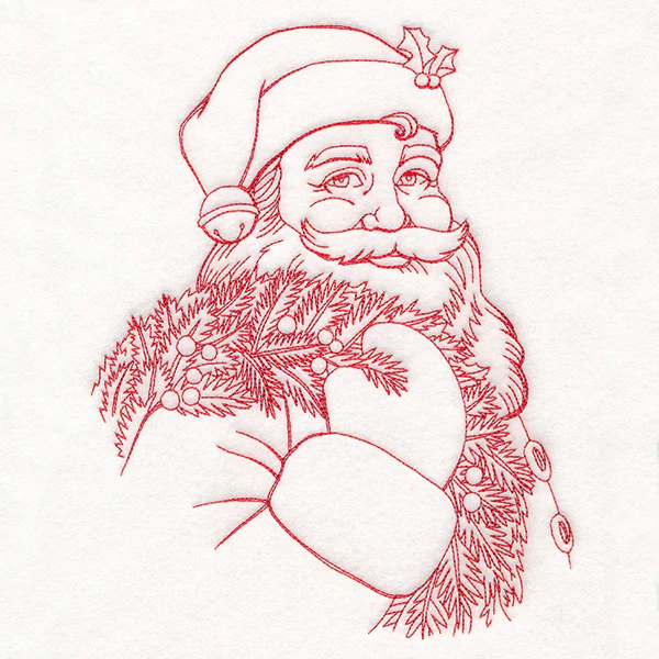 Classic Christmas Santa Etching - Image 6