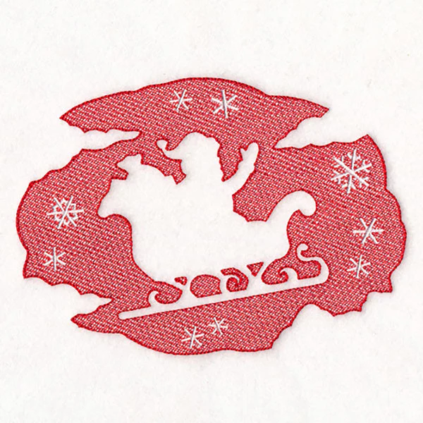 Classic Christmas - Santa's Sleigh (Embossed) - Image 10