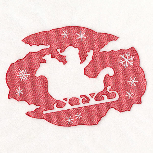 Classic Christmas - Santa's Sleigh (Embossed) - Image 4