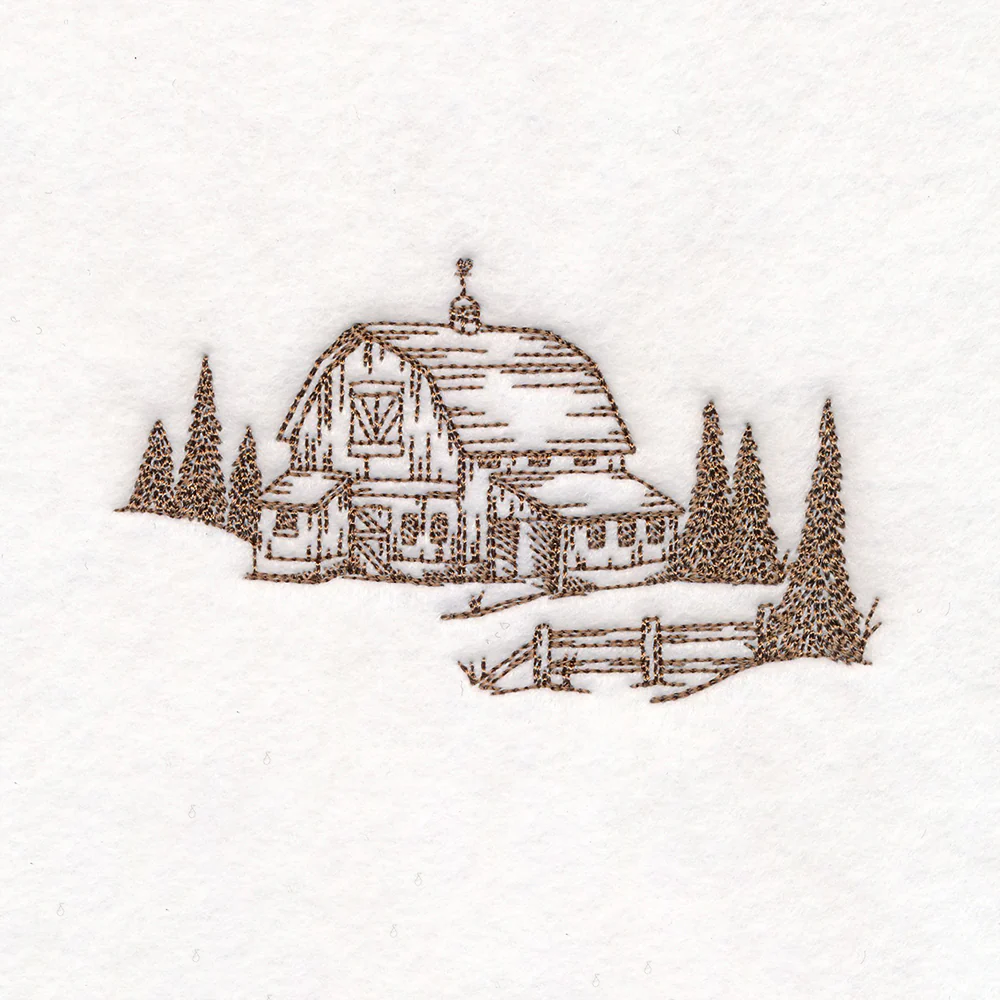 Classic Christmas Scene - Barn - Image 3
