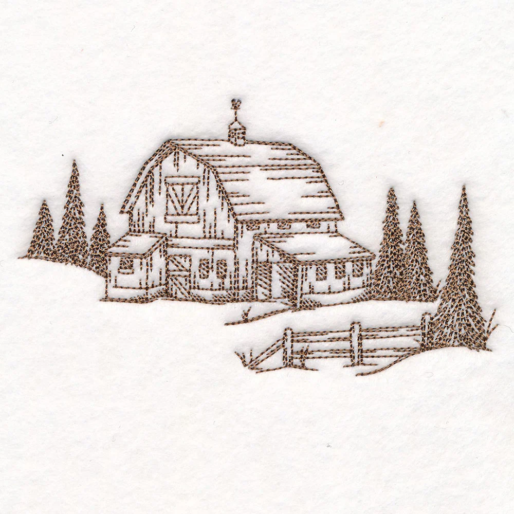 Classic Christmas Scene - Barn - Image 4
