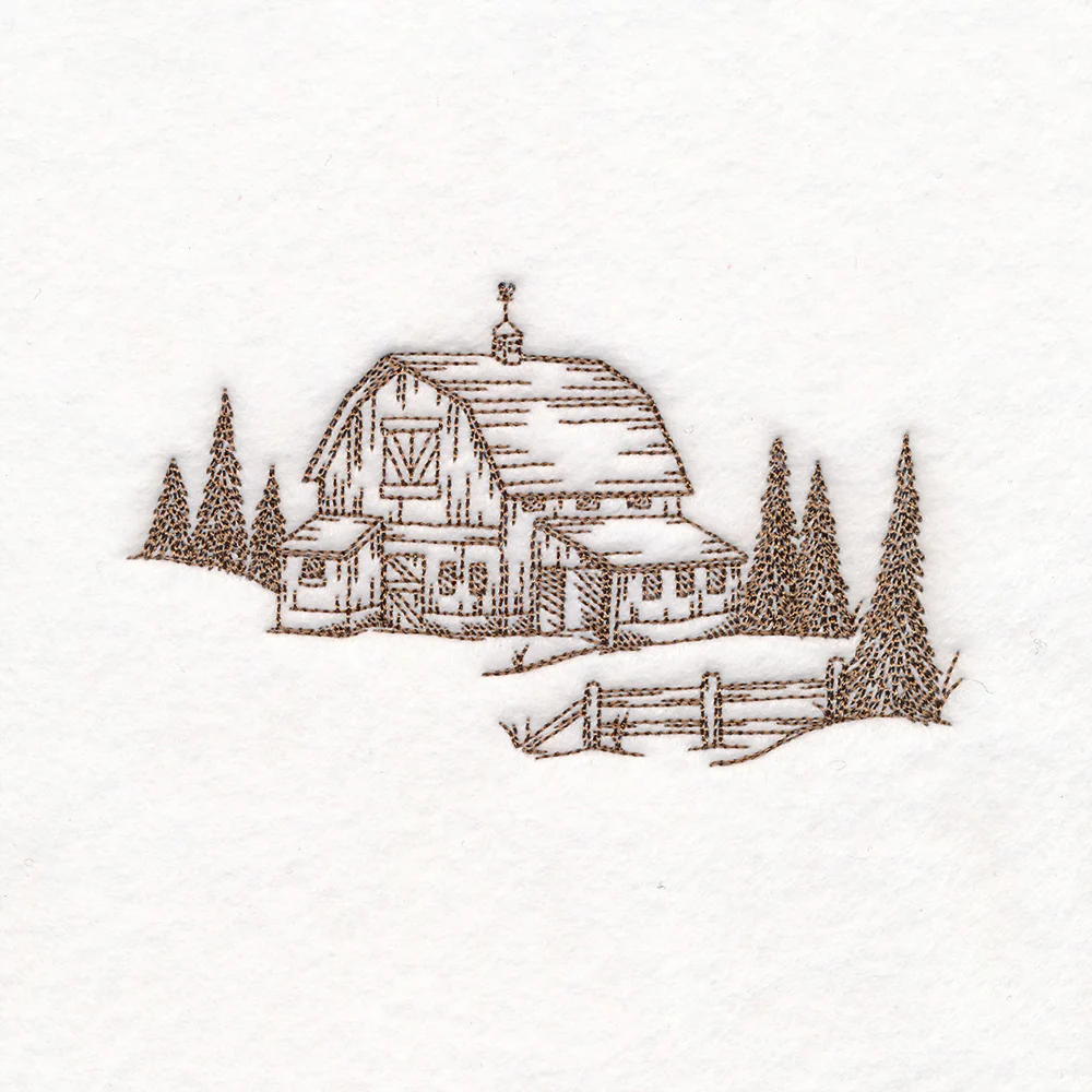 Classic Christmas Scene - Barn - Image 7