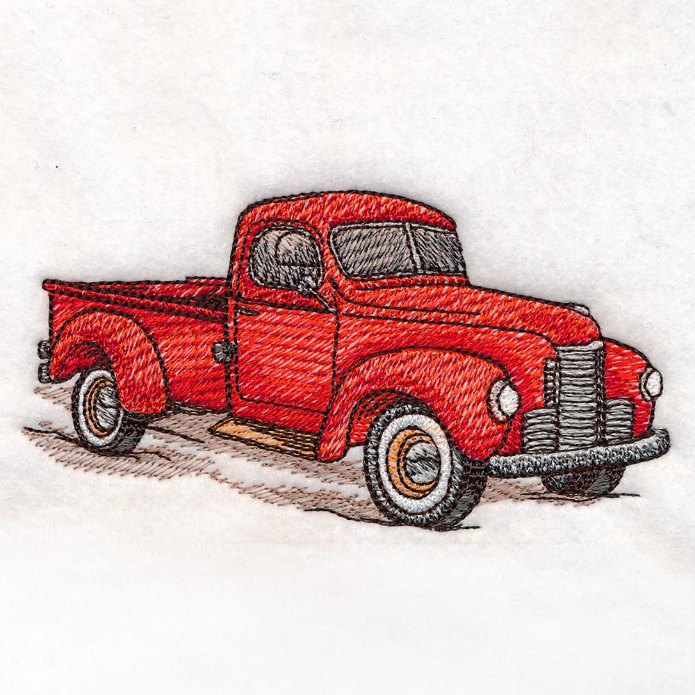 Classic Christmas Scene - Truck - Image 5