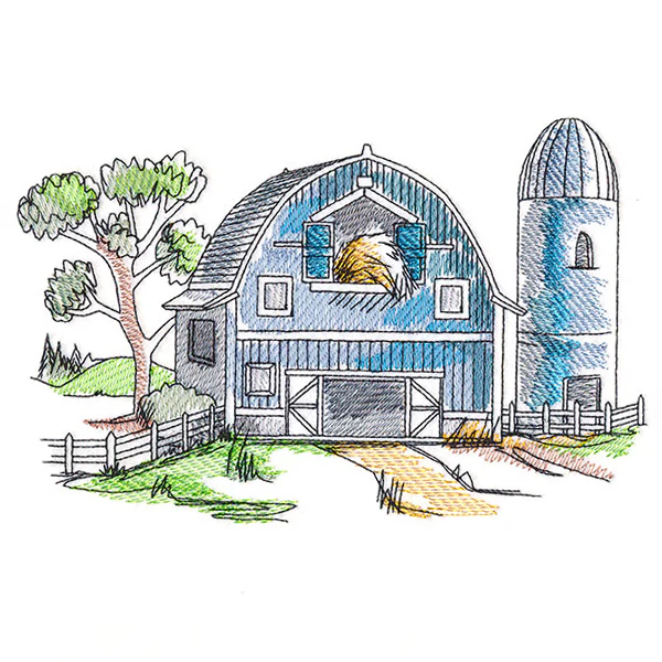 Classic Countryside Barn Scene - Image 5
