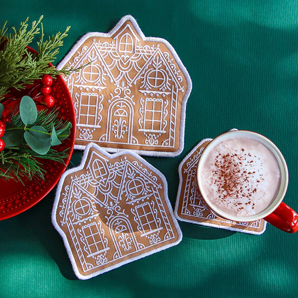 Classic Gingerbread House Trivet (In-the-Hoop) - Image 2