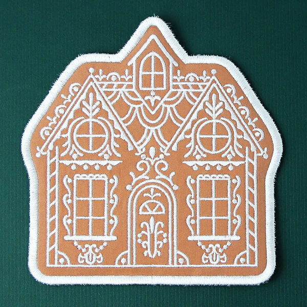 Classic Gingerbread House Trivet (In-the-Hoop) - Image 3