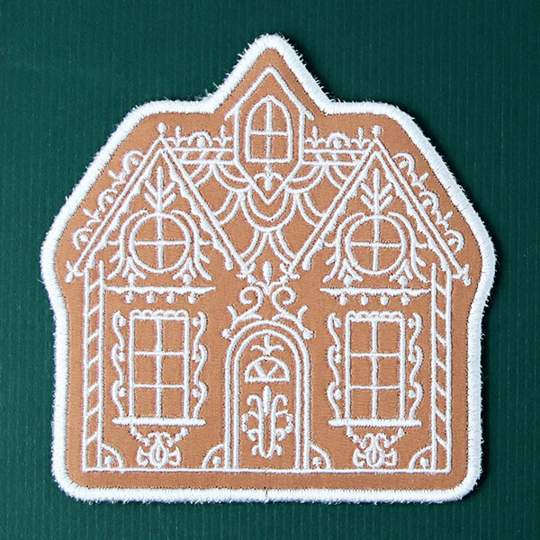 Classic Gingerbread House Trivet (In-the-Hoop) - Image 8