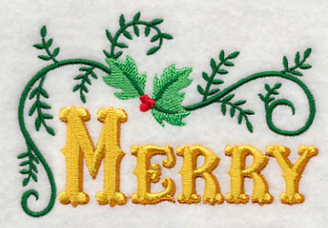 Classic Holiday Wishes - Merry - Image 3