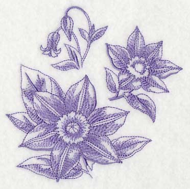 Clematis Botanical (Toile) - Image 4
