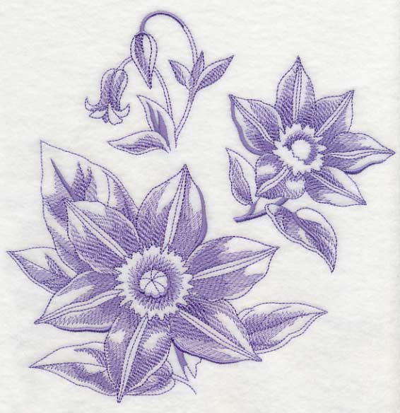 Clematis Botanical (Toile) - Image 6