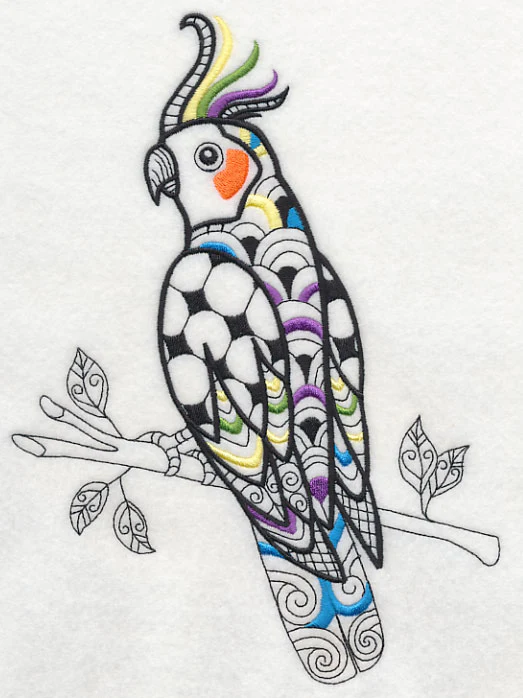Cockatiel (Blackwork) - Image 5