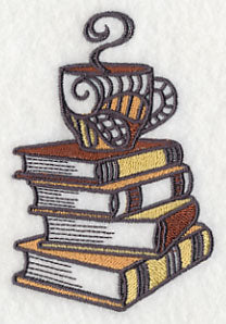 Coffee and Book Stack - Image 5