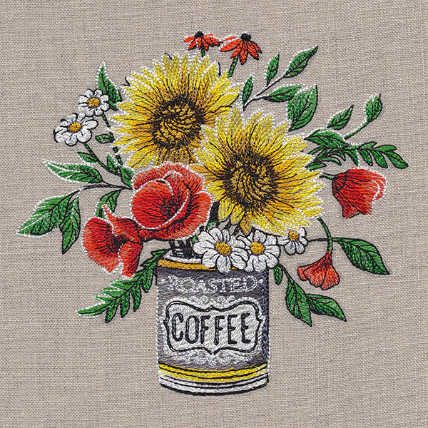 Coffee Can Sunflower Bouquet - Image 2