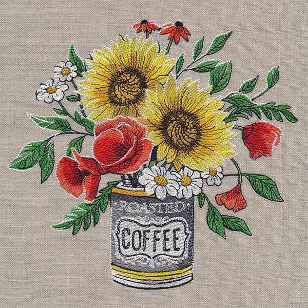 Coffee Can Sunflower Bouquet - Image 4