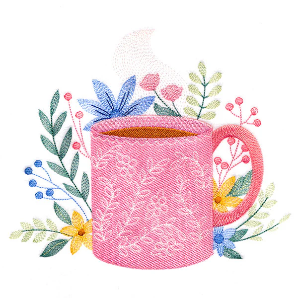 Coffee Time and Blooms