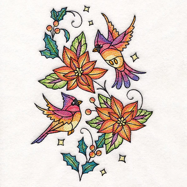 Color Theory Cardinals at Christmas - Image 3