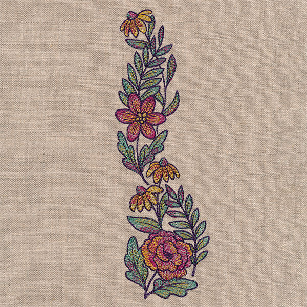 Color Theory Fall Bouquet Border - Image 3