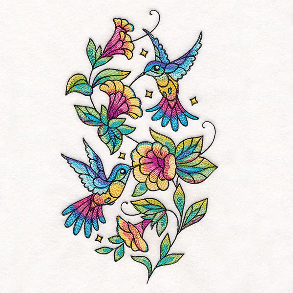 Color Theory Hummingbirds and Blooms - Image 3