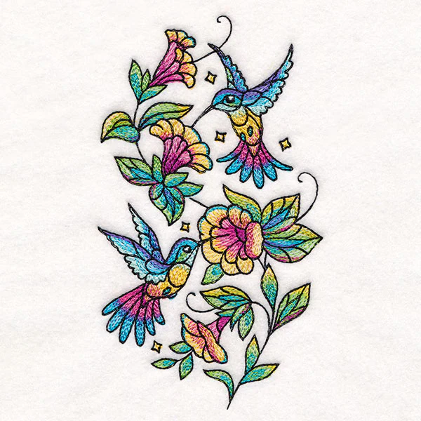 Color Theory Hummingbirds and Blooms - Image 7