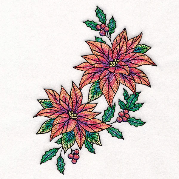 Color Theory Poinsettia Spray - Image 5