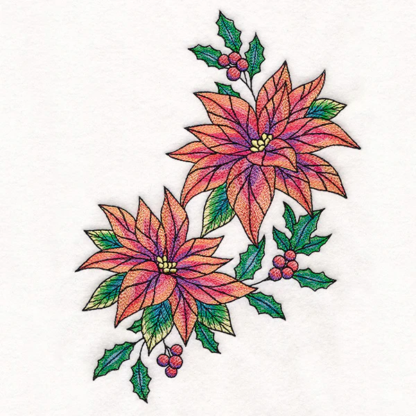 Color Theory Poinsettia Spray - Image 7