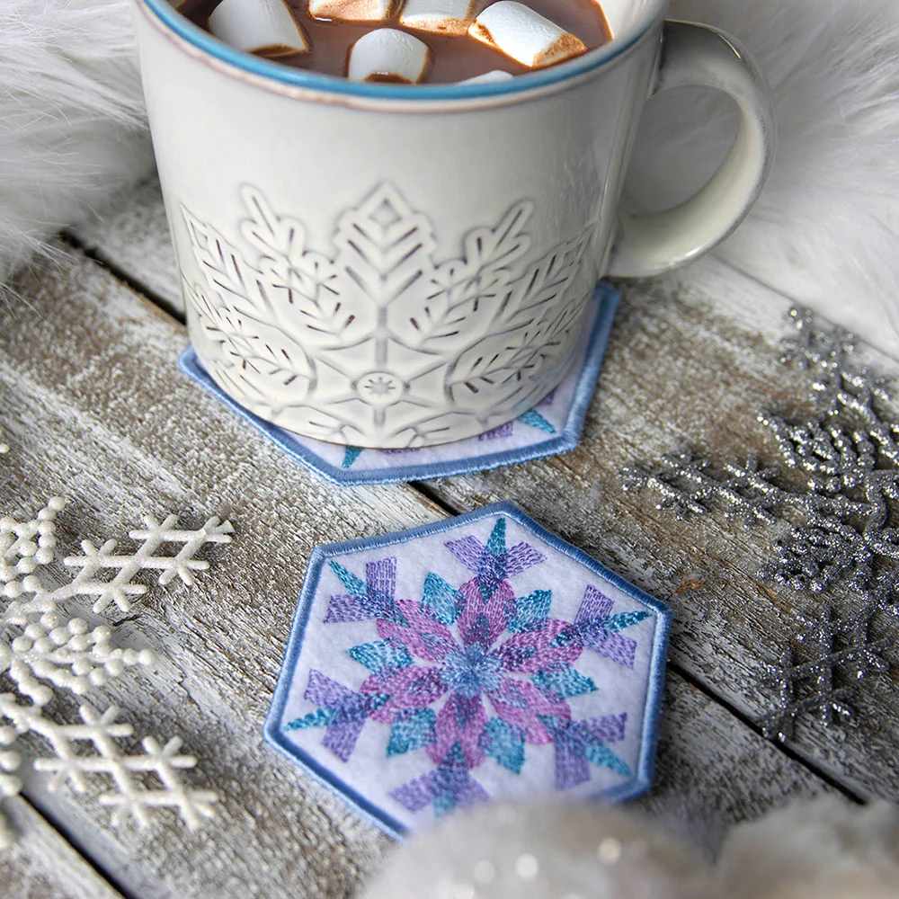 Color Theory Snowflake Coasters Design Pack - Image 5