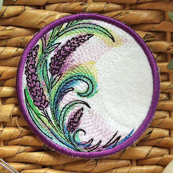Colorful Lavender Coaster (In-the-Hoop) - Image 3