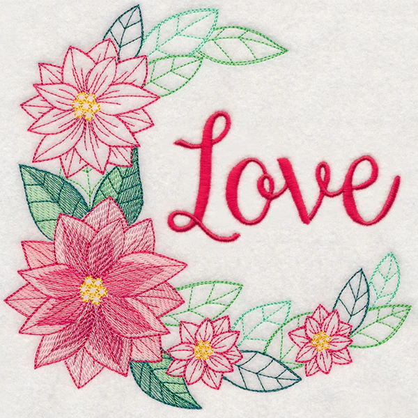 Colors of Christmas Wreath - Love - Image 2
