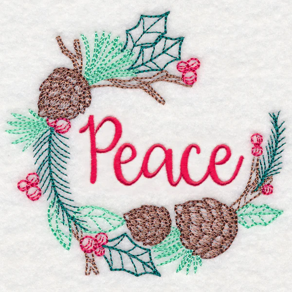 Colors of Christmas Wreath - Peace - Image 5