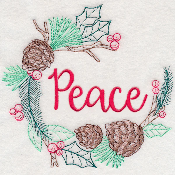 Colors of Christmas Wreath - Peace - Image 6