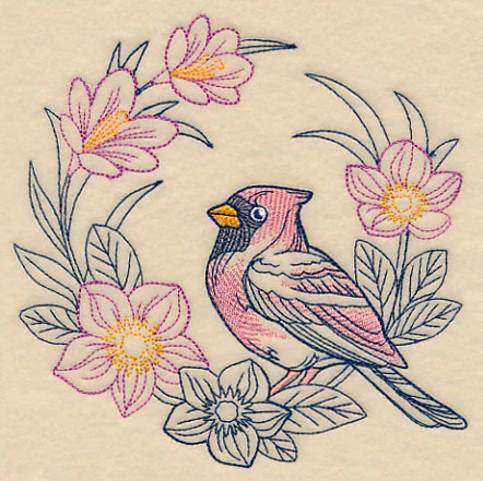 Colors of Spring Cardinal Wreath - Image 3